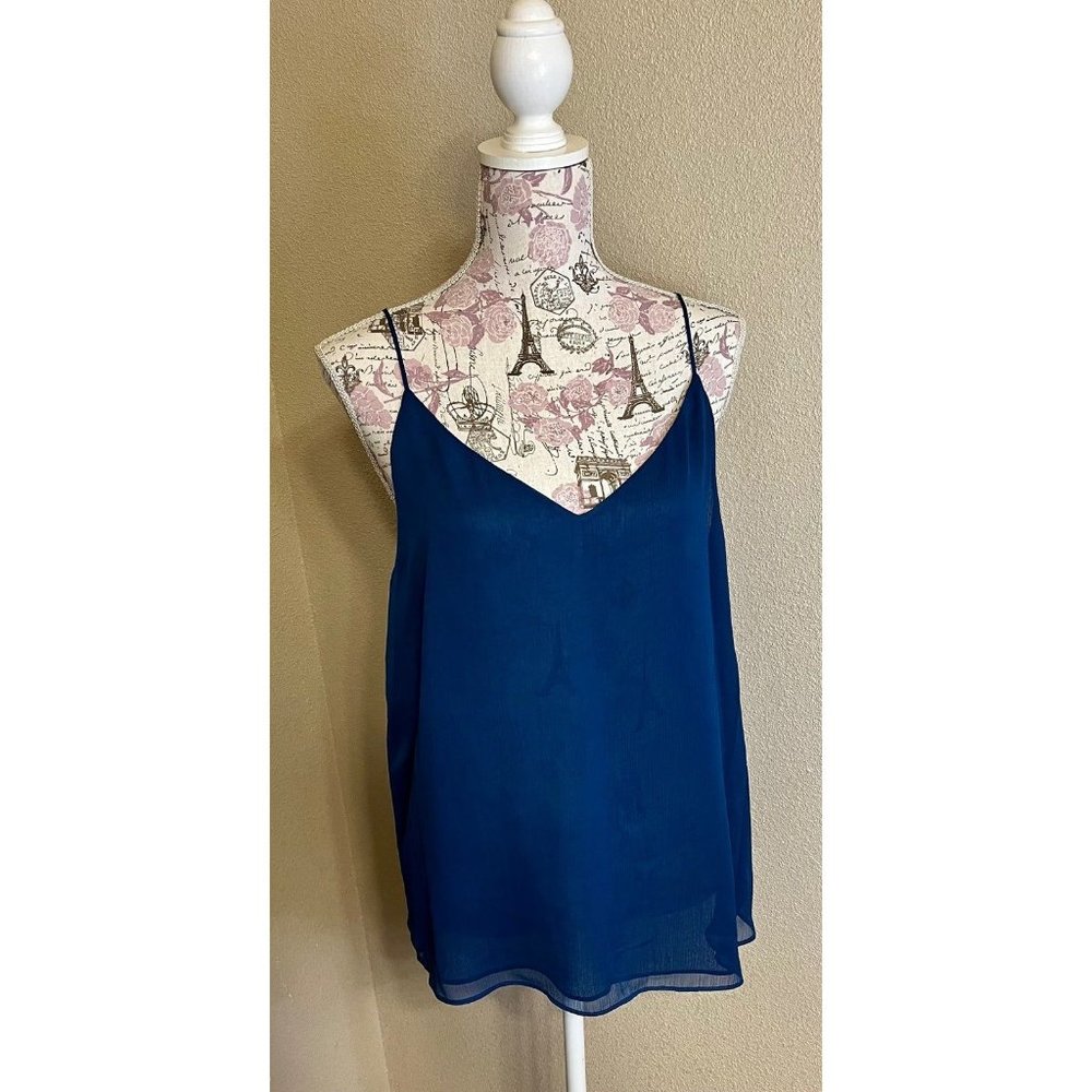 Calvin Klein V-Neck Chiffon Cami Adjustable Starp Camisole